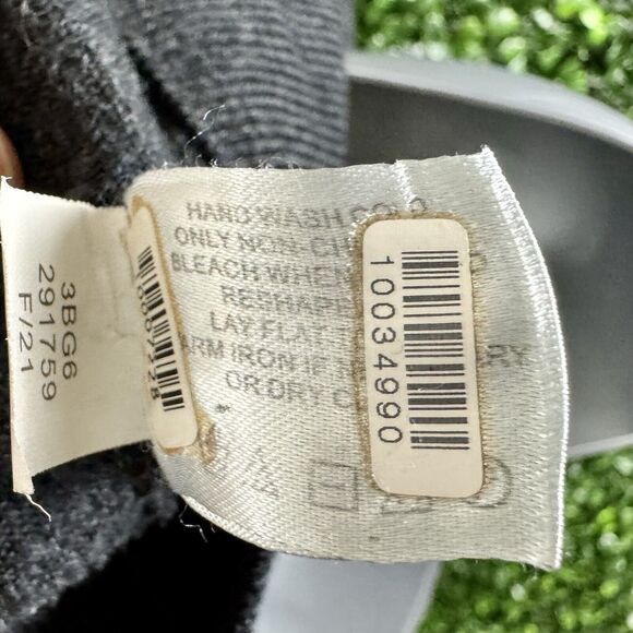 Orvis Mens Charcoal Gray 100% Merino Wool V-Neck Pullover Sweater Size L 3BG6 - Picture 6 of 7